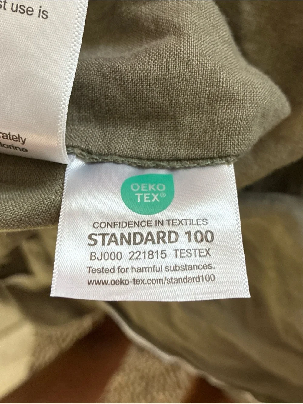 XZ XIFA Olive Green Linen Duvet Cover Full Queen 100% Washed French Flax Linen